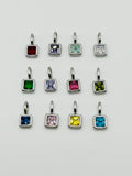 Birth Stone Square Charms