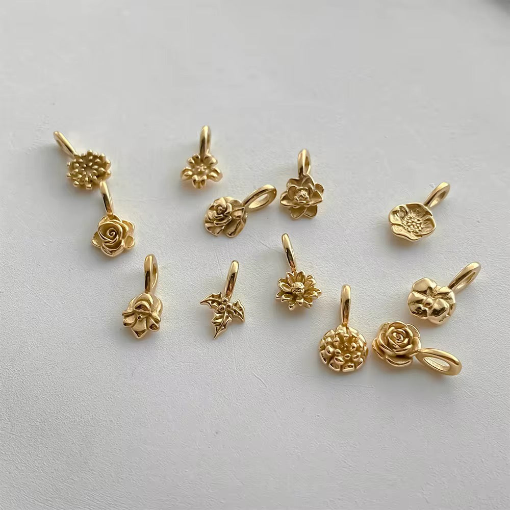 Birth Flower Charms